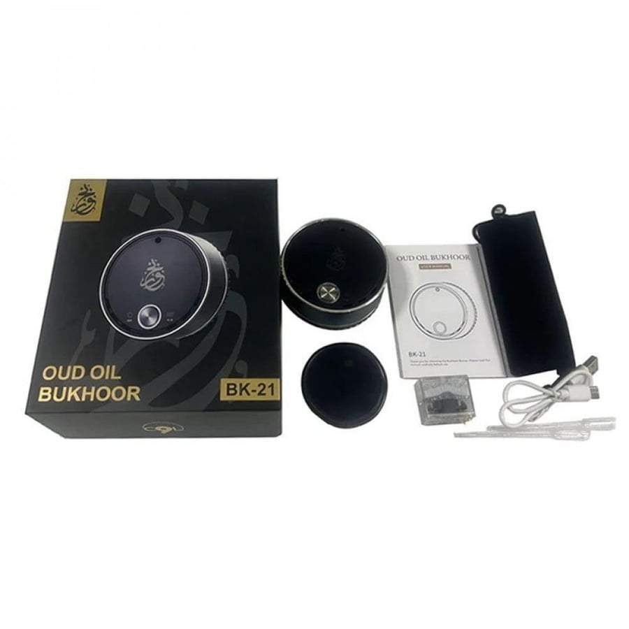 فواحة زيتية ذكية للسيارة والمكتب والمنزل OUD OIL BUKHOOR BK-21
