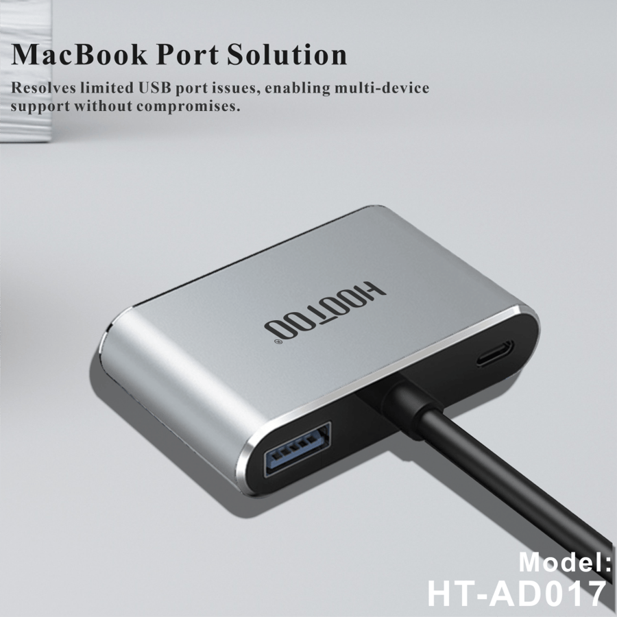 وصلة تايب سي بروجكتر  4 في 1 USB C to HDMI VGA Adapter to hub pd hdtv + vga+usb