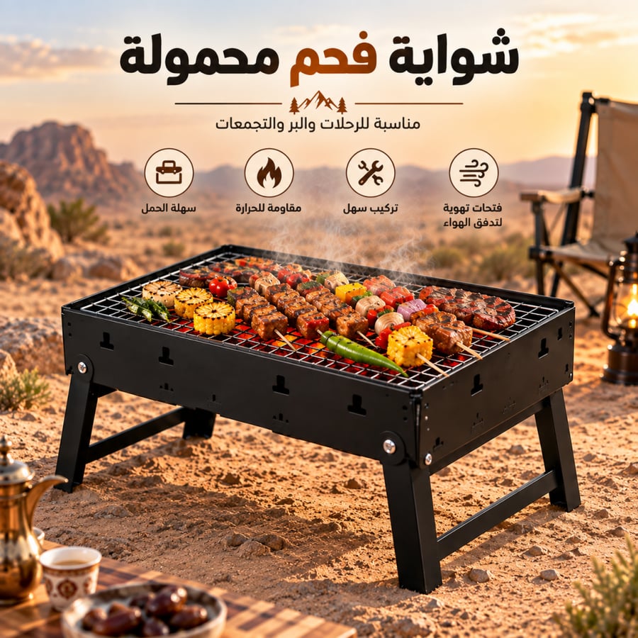 شواية فحم محمولة-متجر بكم