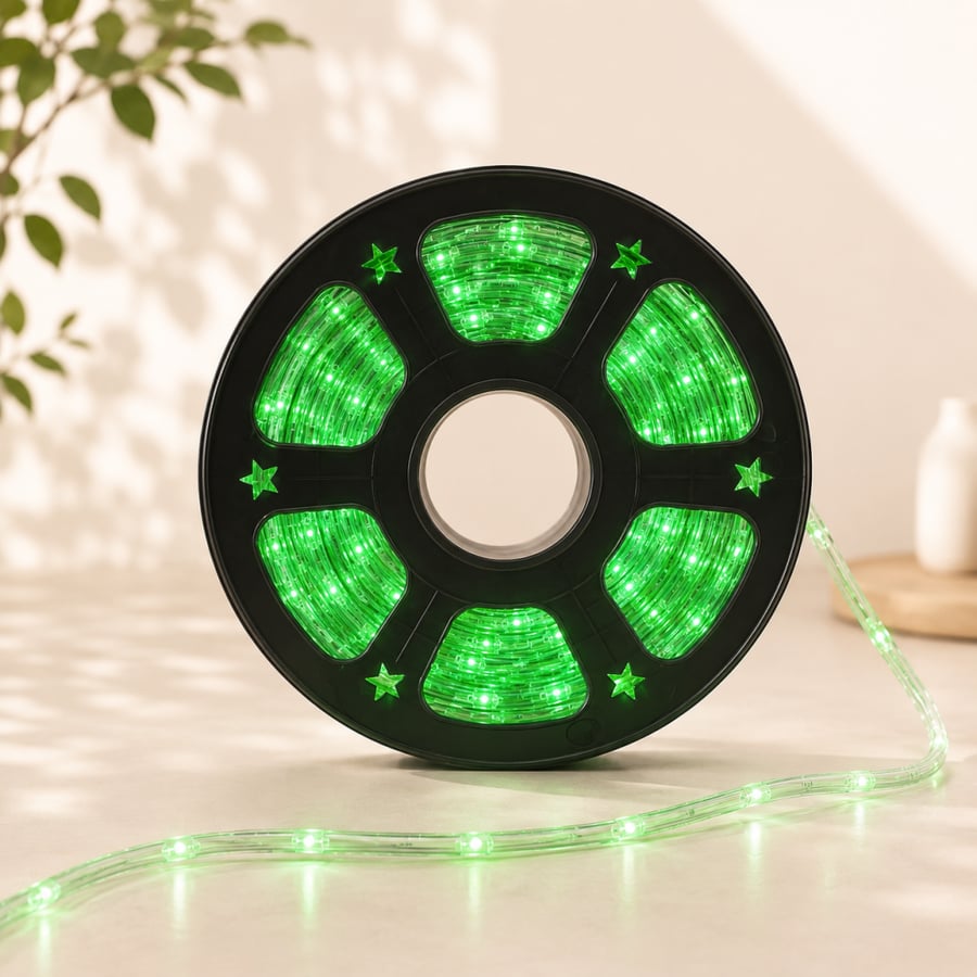 إضاءة زينة LED خضراء معلقة لتزيين الجدران والمناسبات