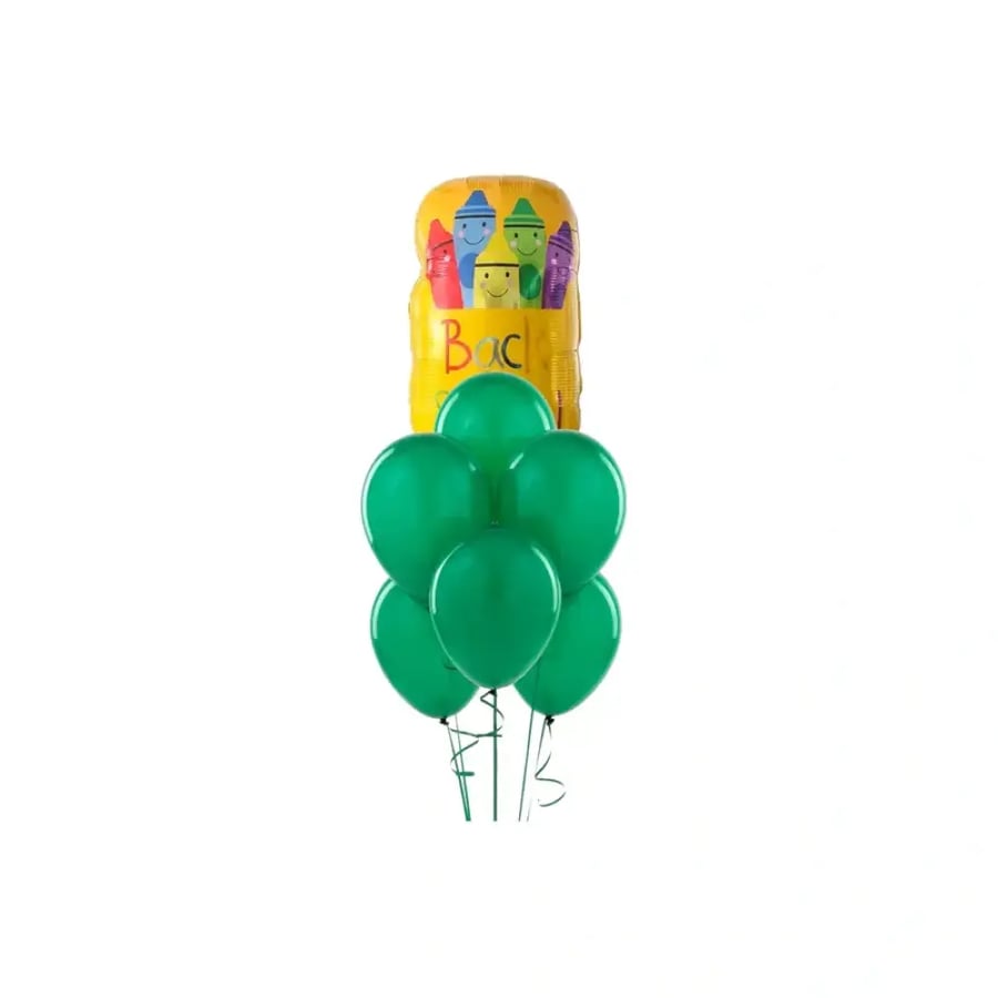سنتربيس عودة المدارس يشمل بالون شكل حقيبة مع بالون لاتيكس بألوان متنوعة