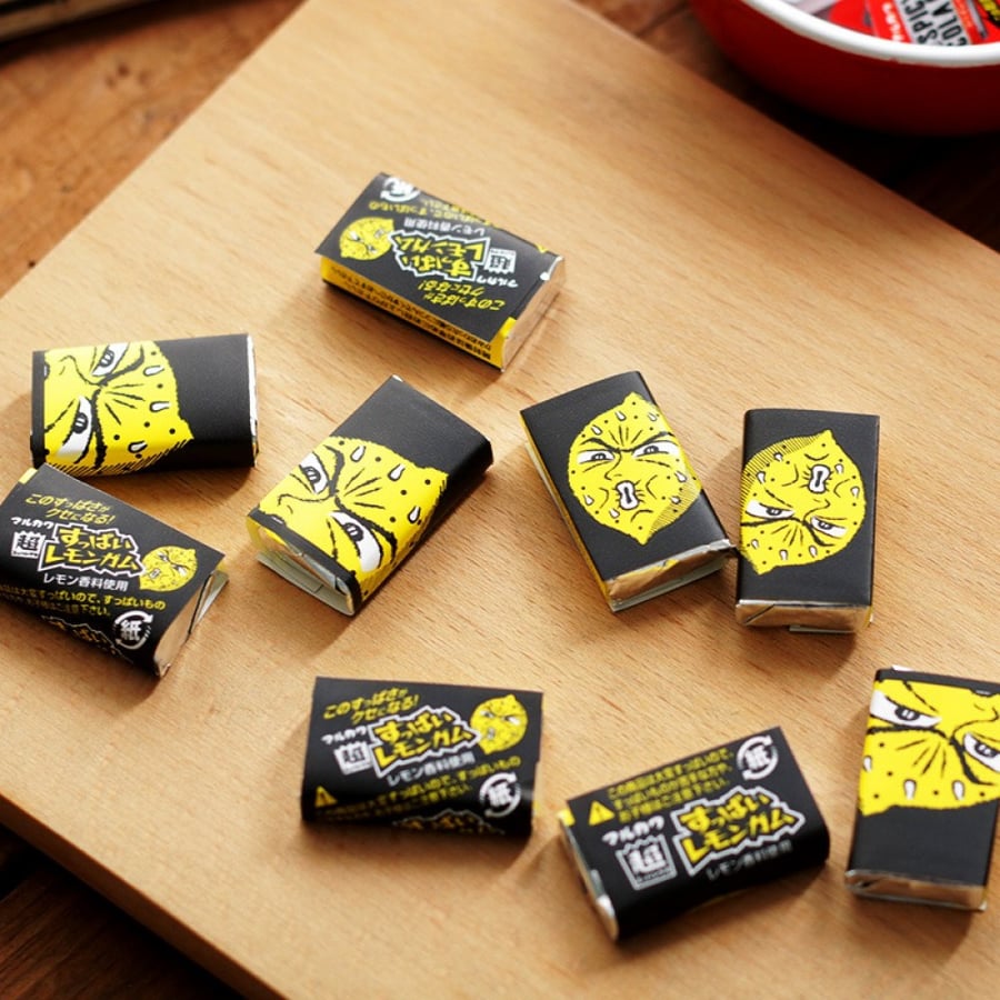 علكة ليمون يابانية فائقة الحموضة Japanese Marukawa super sour lemon gum