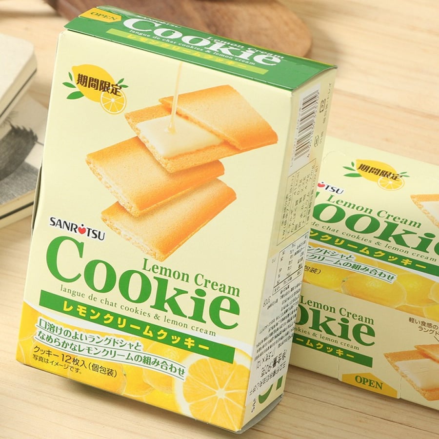 بسكويت كريمي ياباني  Sanritsu Japanese cream biscuits