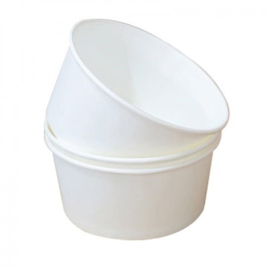 Paper boxes with lids white 200 gm