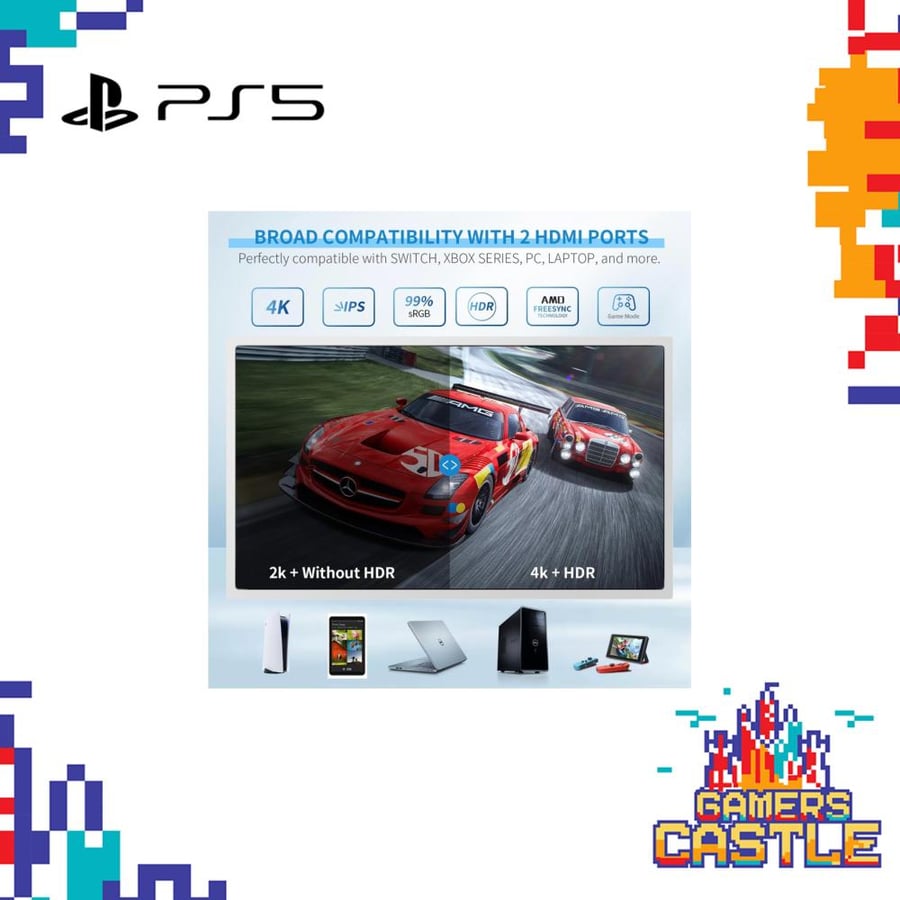 شاشة 14 انش G-Story  للبلايستيشن 5 سليم /PS5 G-Stroy 14” Gaming Monitor