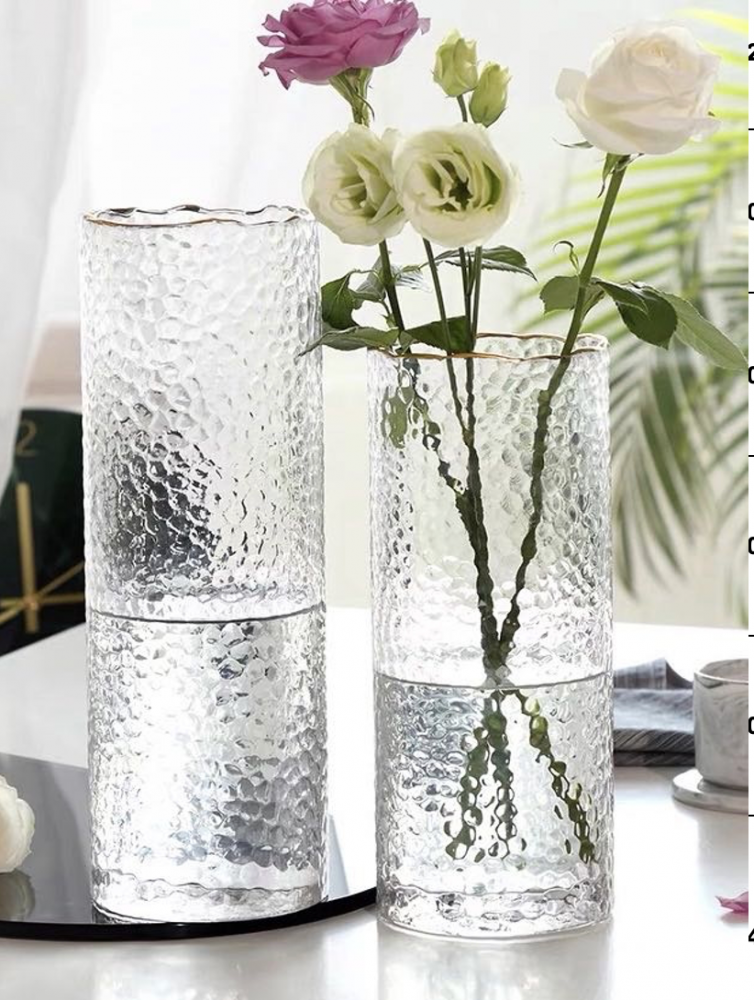 Glass mosaic style vase
