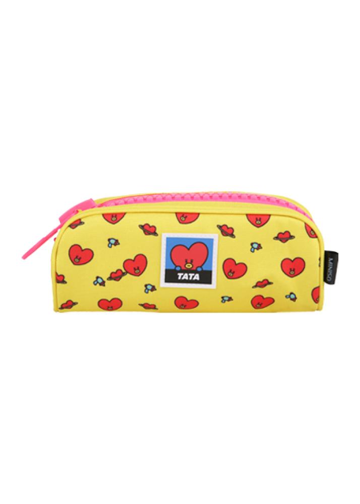 Large stationery pencil case with zipper from BT21 series - Tata
