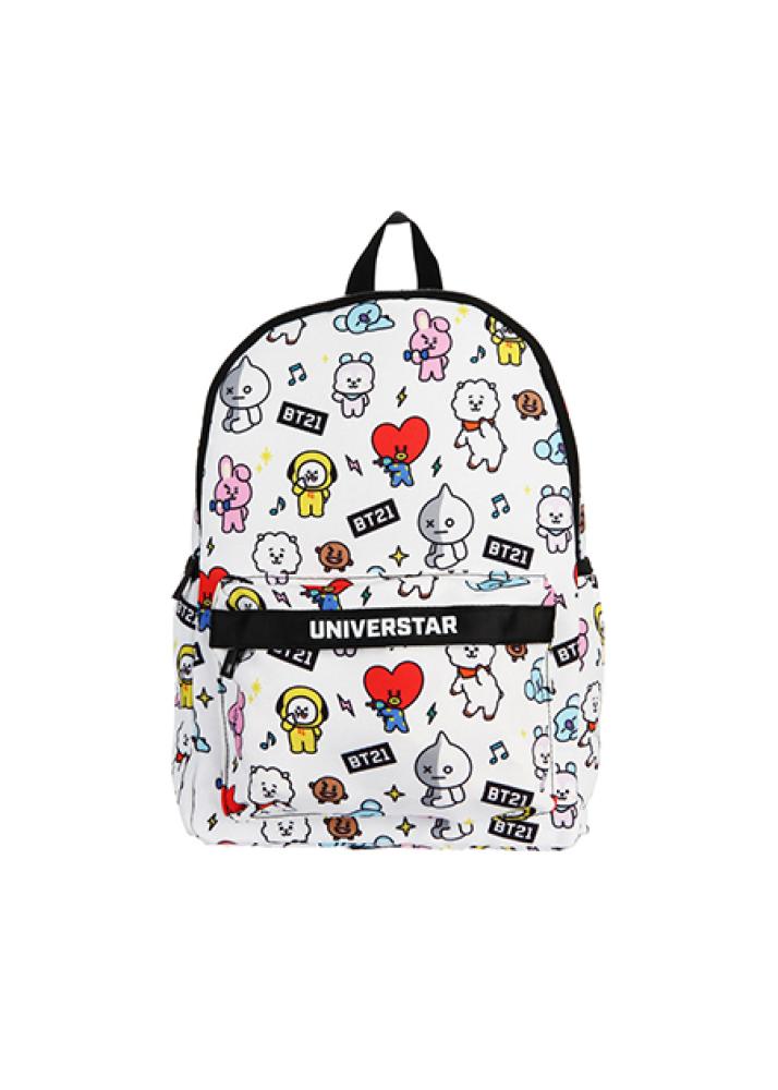 Backpack with all-over prints from the BT21 series