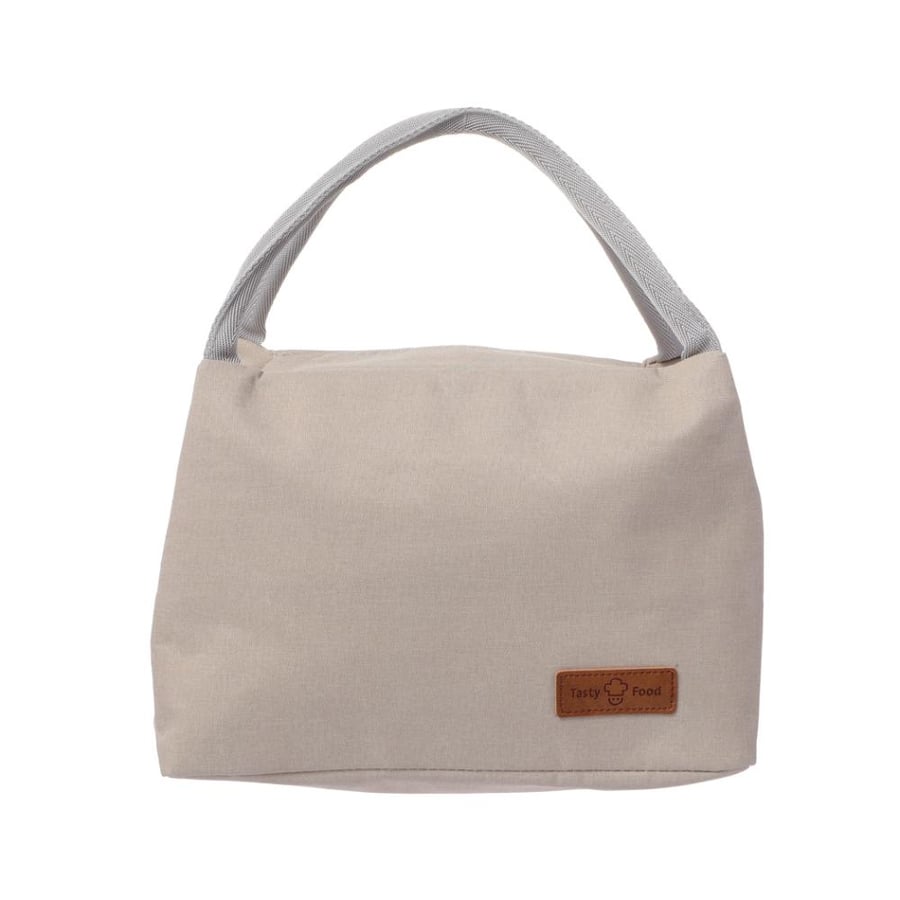 A single-color lunch bag with large capacity - gray