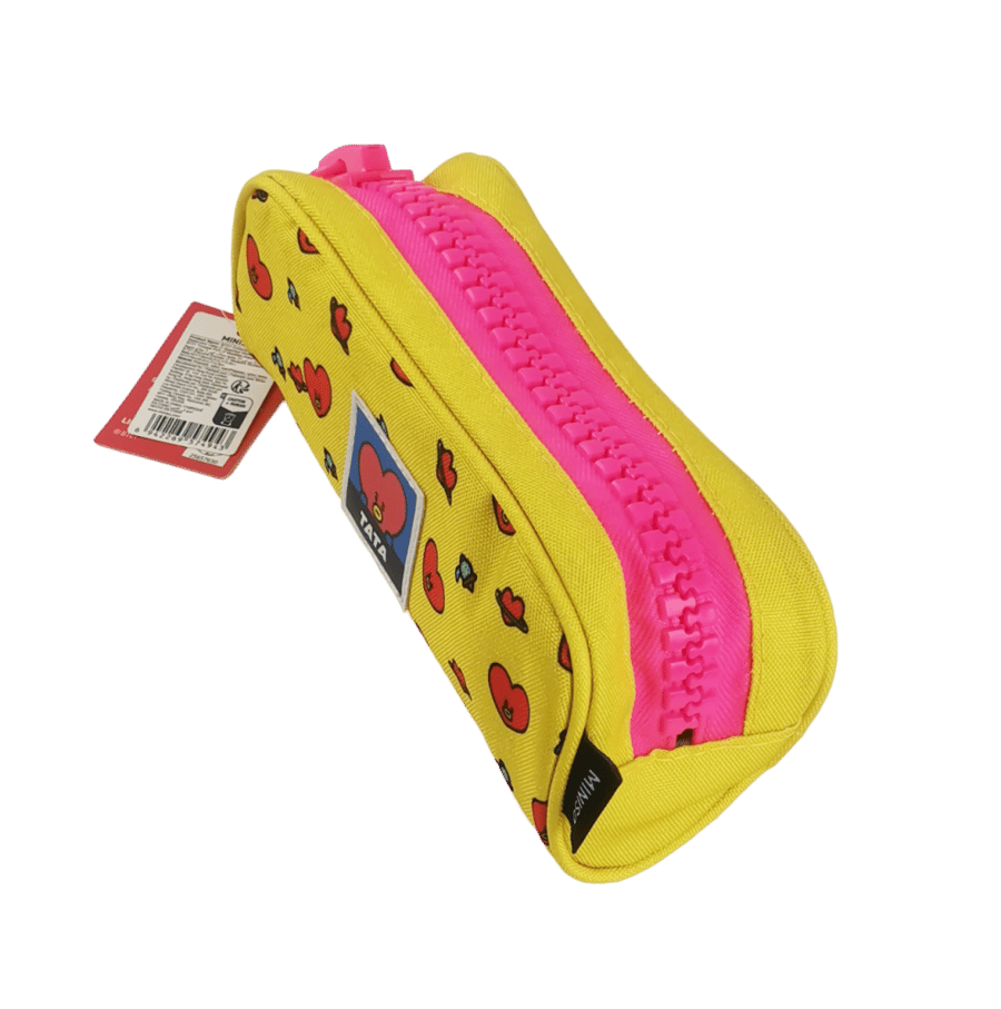 Large stationery pencil case with zipper from BT21 series - Tata