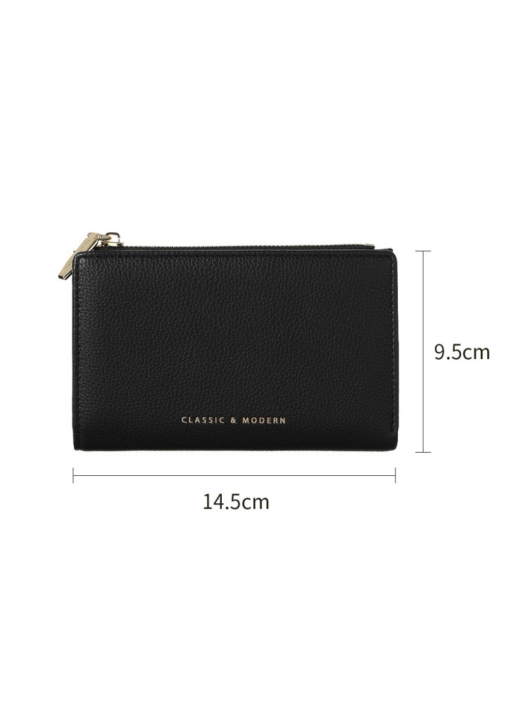 Women's wallet - black - 15x9cm