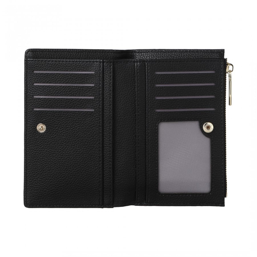 Women's wallet - black - 15x9cm