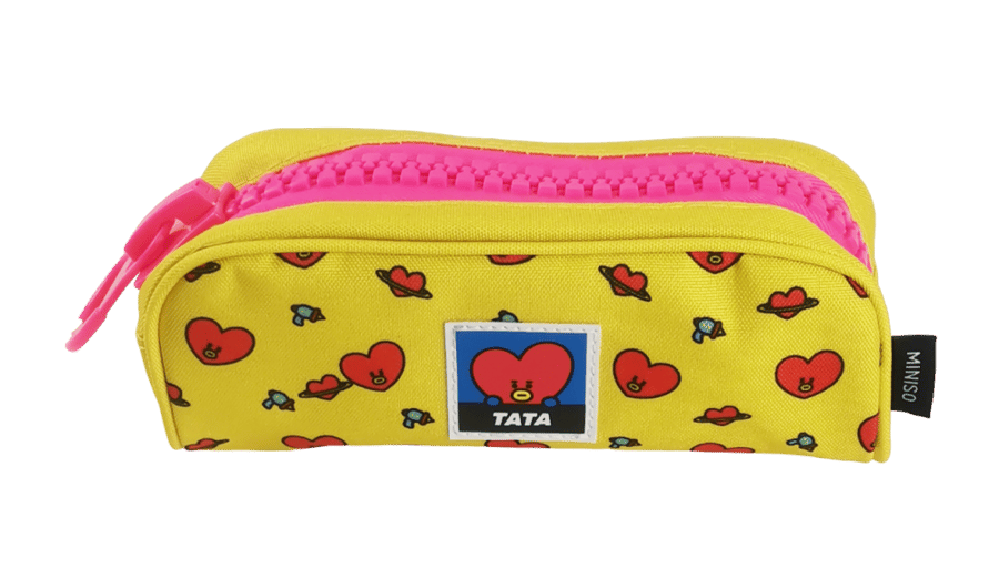 Large stationery pencil case with zipper from BT21 series - Tata