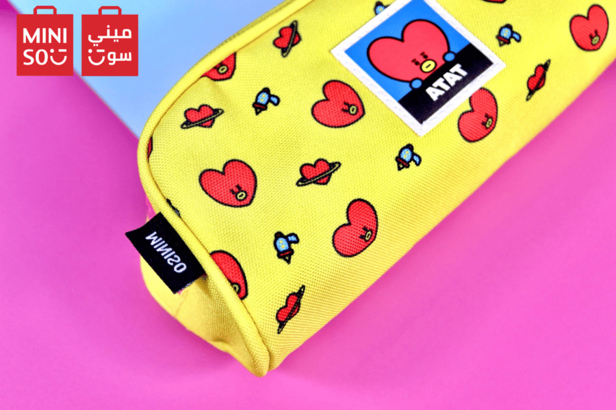 Large stationery pencil case with zipper from BT21 series - Tata