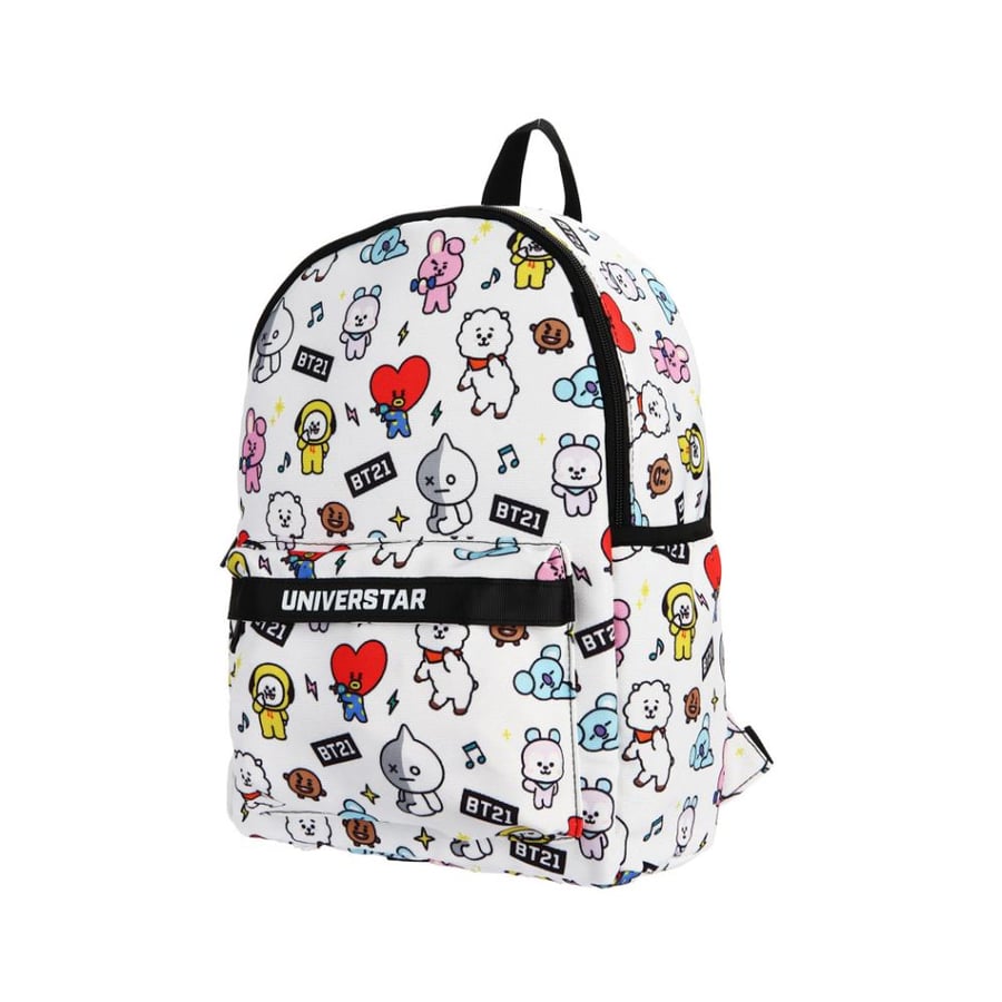 Backpack with all-over prints from the BT21 series