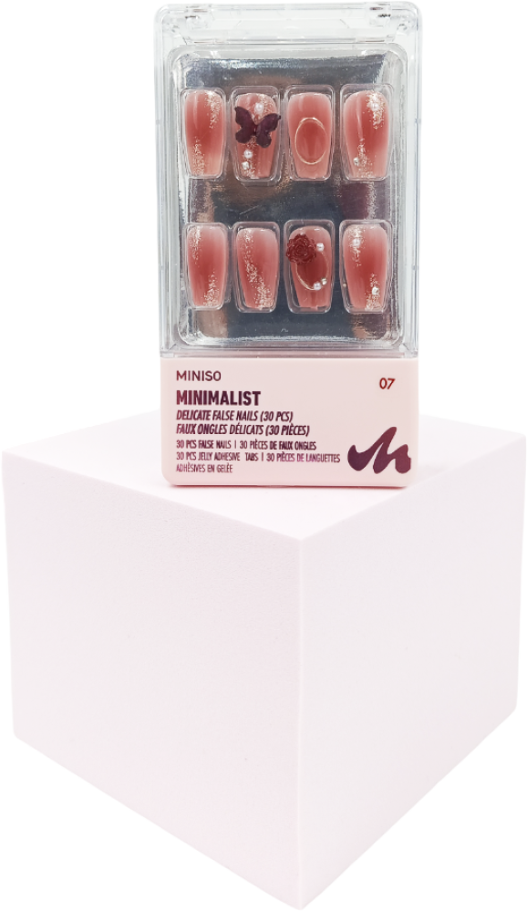 Thin and soft artificial nails 07 - 30 pieces