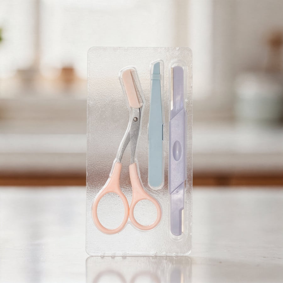 طقم أدوات حلاقة الوجه والحواجب Bloom Glow قطع MINISO