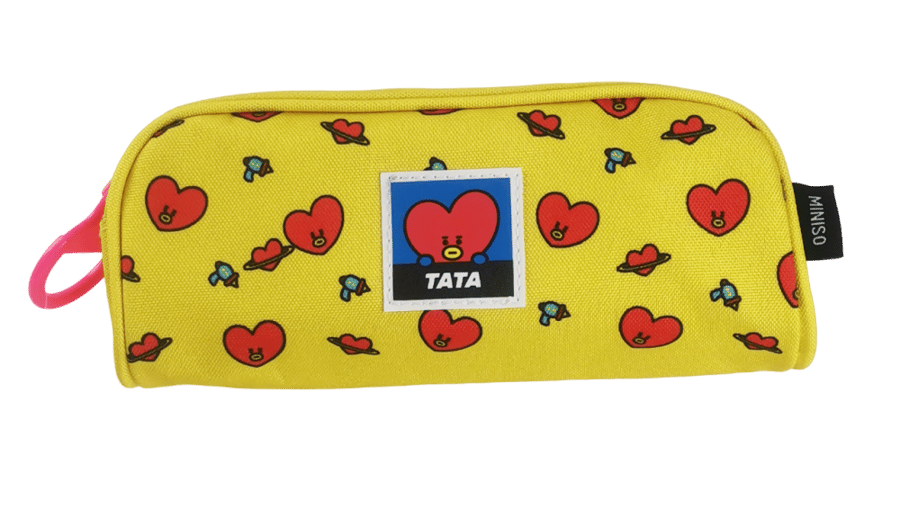 Large stationery pencil case with zipper from BT21 series - Tata