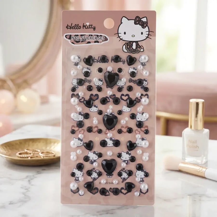 Hello Kitty sticker set with cheetah print from the Game Ingraved series - 2