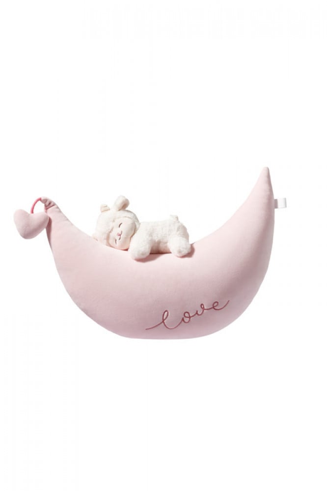 دمية محشوة على شكل خروف وقمر  - مقاس 36cm