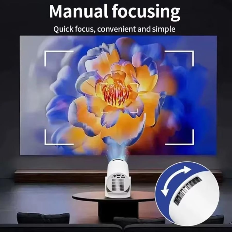 جهاز عرض بروجيكتور 4K ذكي للمنزل والسفر
