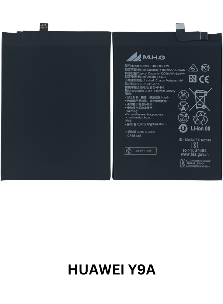 M.H.Q Huawei Y9A: FRL-L22, FRL-L23, FRL-AN00a: HB486486ECW BATTERY