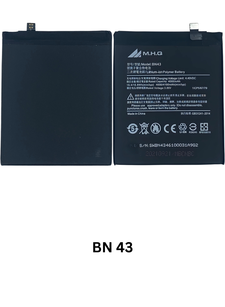 M.H.Q BN43  Redmi Note 4 (2016102) / Xiaomi Redmi Note 4X (2016102) BATTERY -بطارية