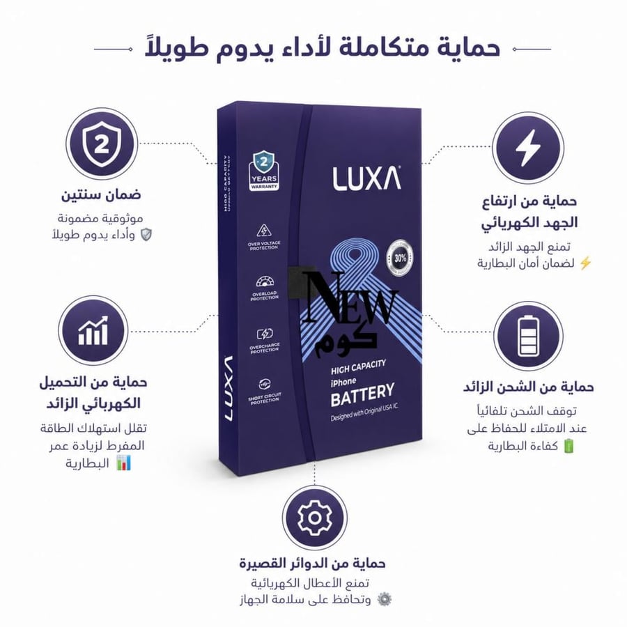 بطارية ايفون 7 بلس ماركة LUXA
