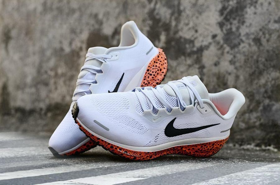 حذاء | Nike White Black Orange