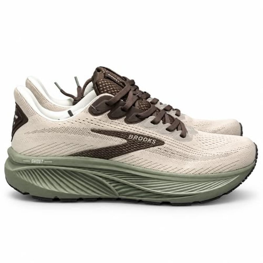 حذاء | Brooks Ghost 17 Beige / Olive Green