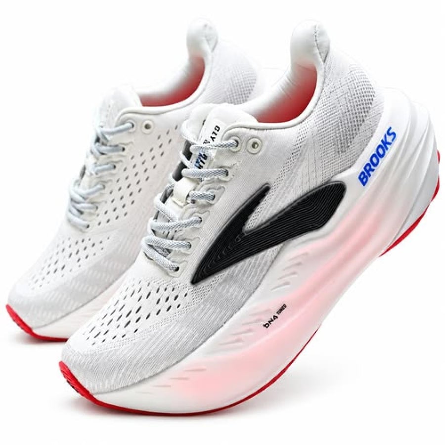 حذاء | Brooks Glycerin Max White / Black / Red