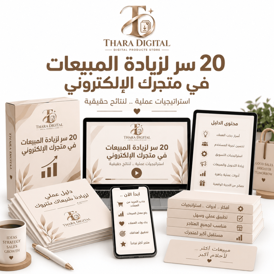 20 سر لزيادة  المبيعات في متجرك الالكتروني