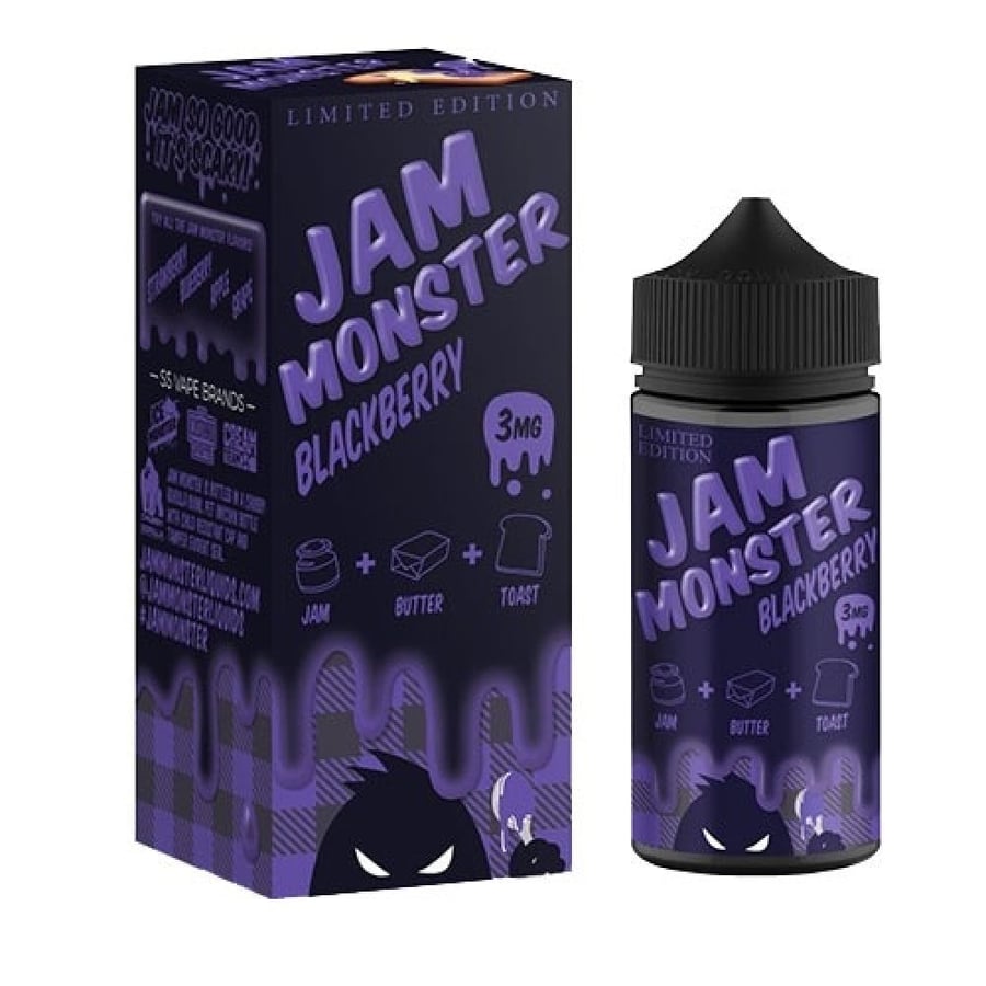 نكهة مربى التوت الاسود مع التوست و الزبدة JAM MONSTER BLCKBERRY