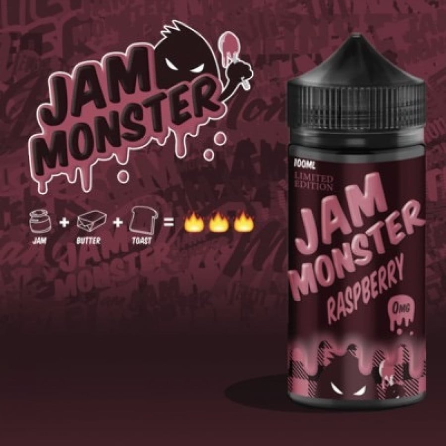 نكهة فيب جام مونيستر الشهيرة توت احمر JAM Monster RASPBERRY