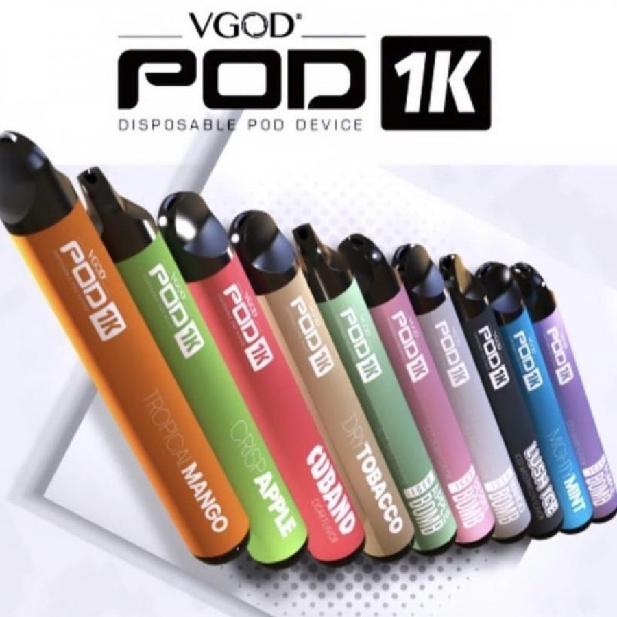 السحبة الجديدة الجاهزة من في قود 1000 سحبة VGOD - POD 1K DISPOSABLE DEVICE