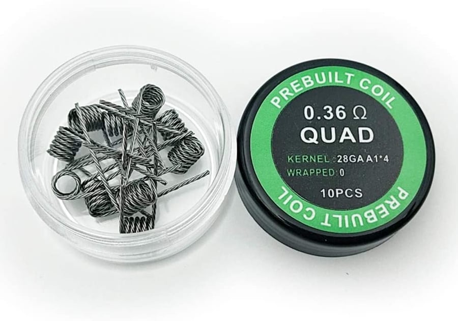 حبة سلك كويل 0.36 QUAD Coils 0.36ohm Pre-Made