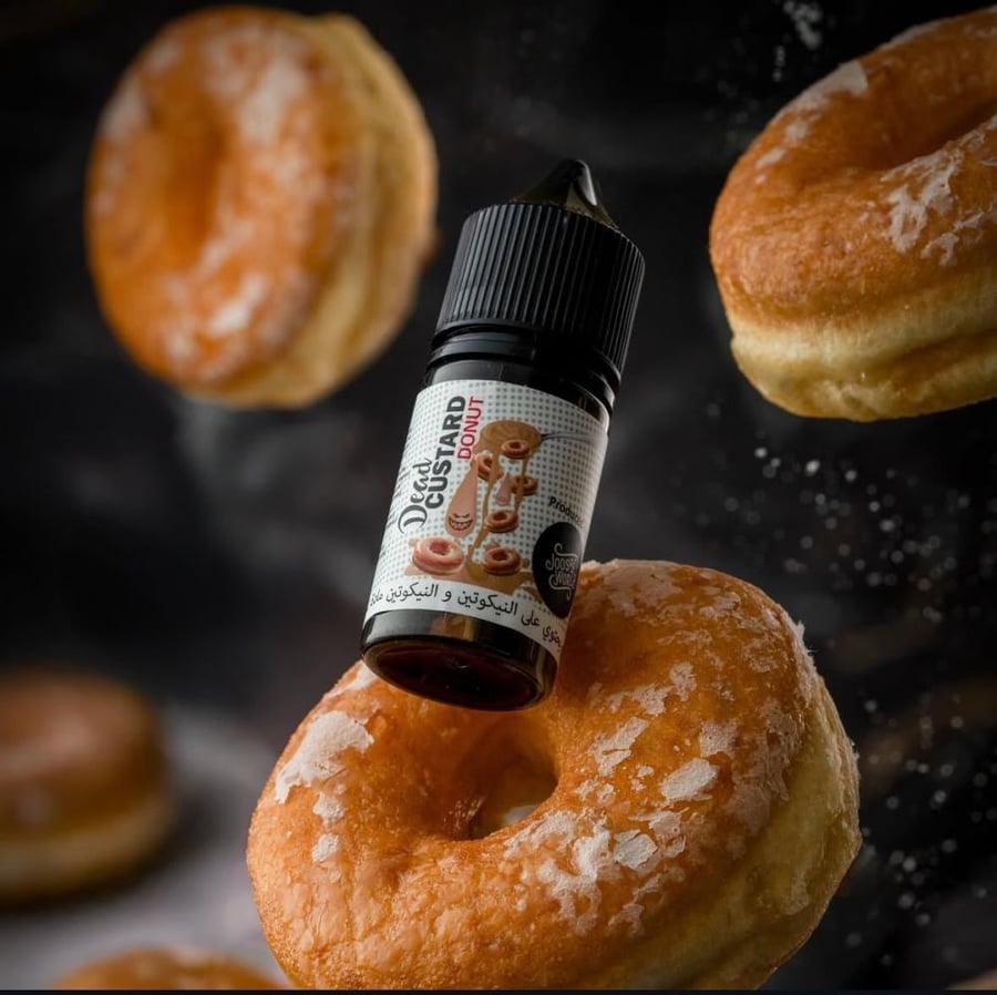 جوسي ورلد ديد كاسترد دونت سولت ٣٠ مل - ٣٠/ ٥٠ مج  30ML - 30/50 MG Joosy world dead custard donut salt