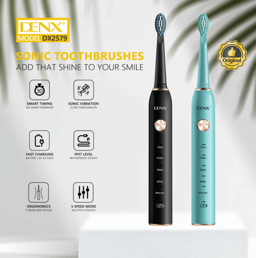 فرشاة أسنان إلكترونية بتقنية الموجات الصوتية من دينكس DX2579