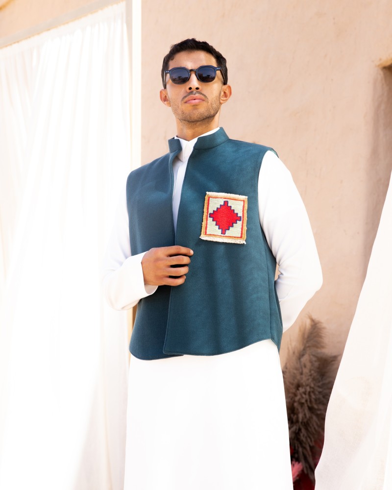 The Teal Najm Vest