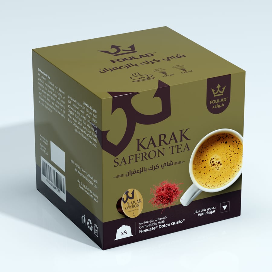 كبسولات فولاد شاي كرك بالزعفران دولتشي قوستو
