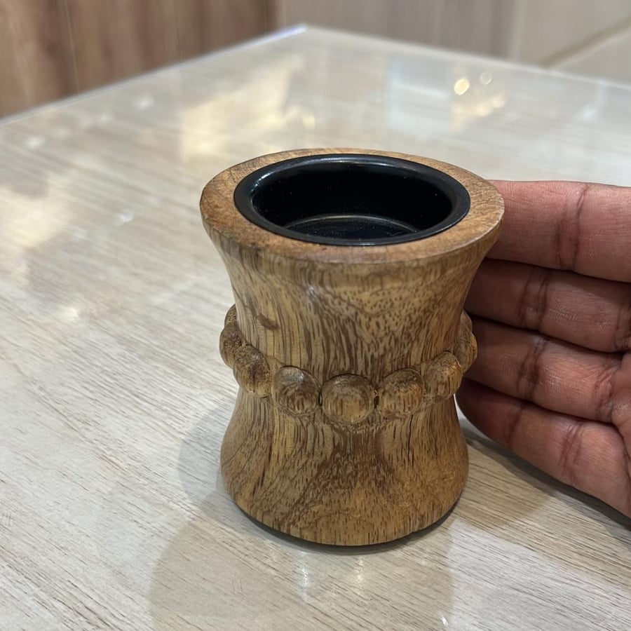Indian incense holder with a prayer bead strap