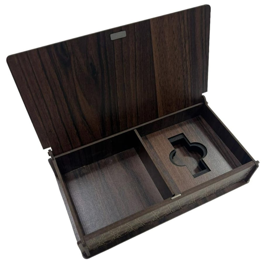 Compressed wooden box for the ounce + for the quarter Tola