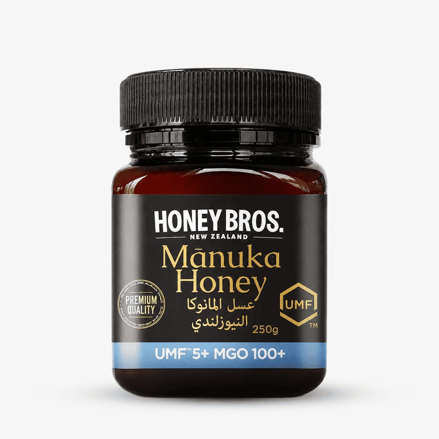 عسل مانوكا نيوزلندي Honey Bros Premium Manuka Honey UMF+5, MGO 100+, 250 gm