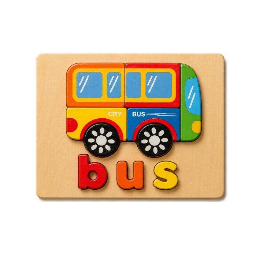 الواح خشبية باشكال متنوعة تعليم اسماء الحيوانات باللغة الإنجليزية