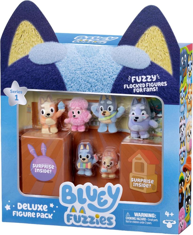 مجموعة مجسمات "Bluey Fuzzies" الفاخرة