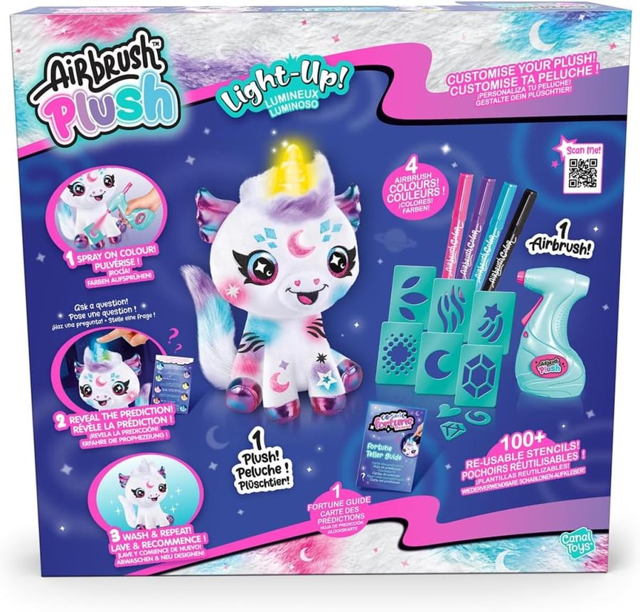 Airbrush Plush - Cosmic Unicorn