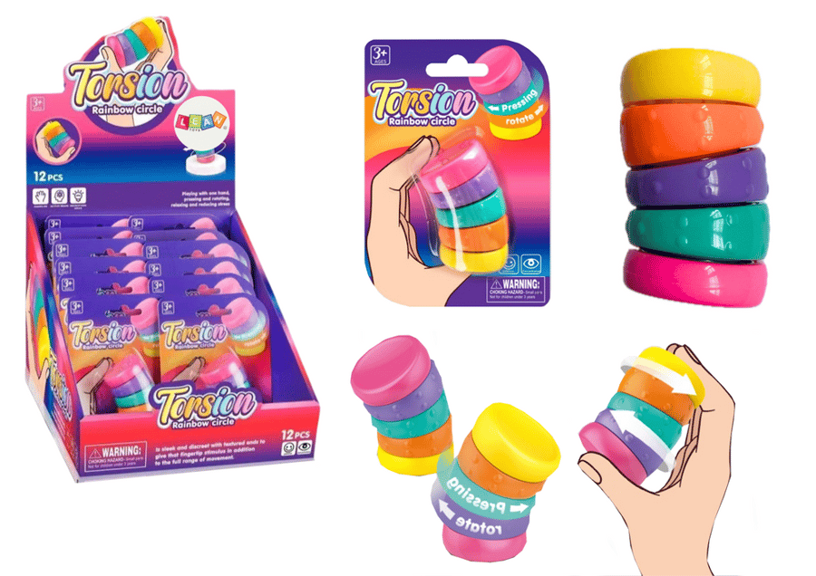 Fidget Torsion Rainbow Circles