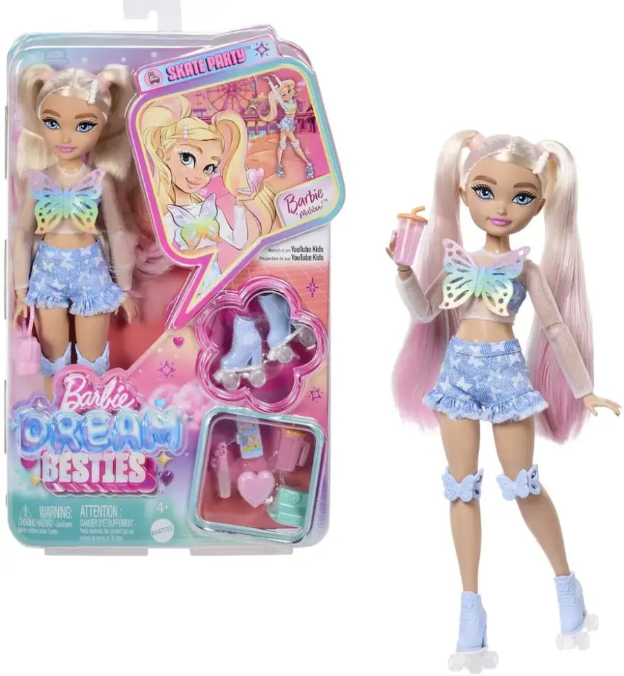 باربي دريم بيستيز – ديزي جين على الزلاجات ذات العجلات (رولر سكيت)