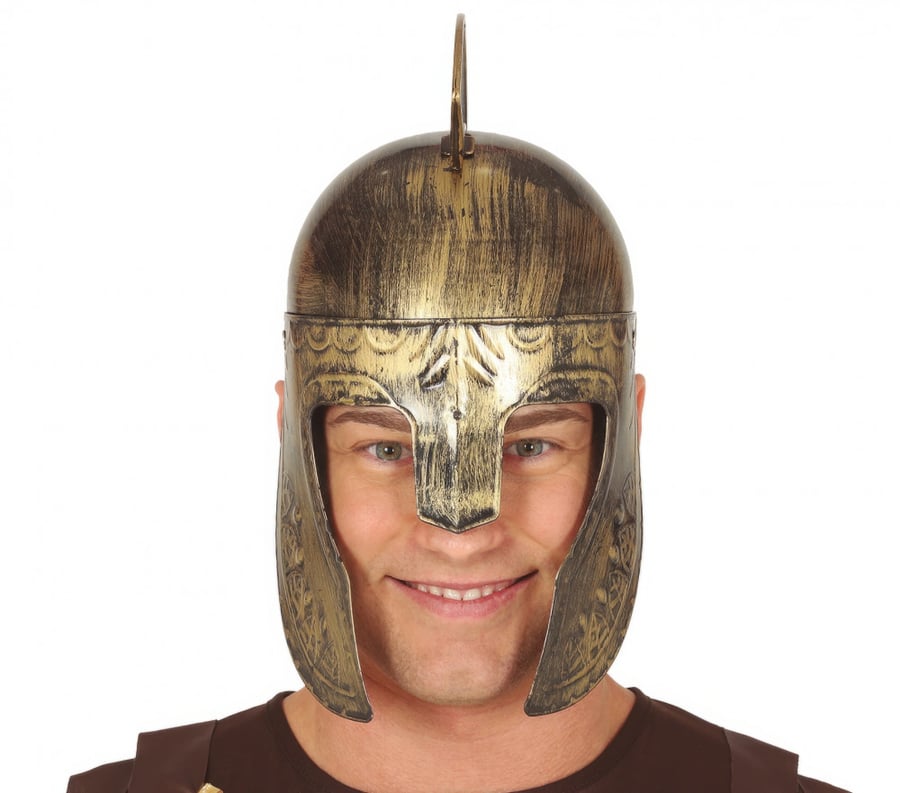 CHILD GOLDEN SPARTAN HELMET (13185)