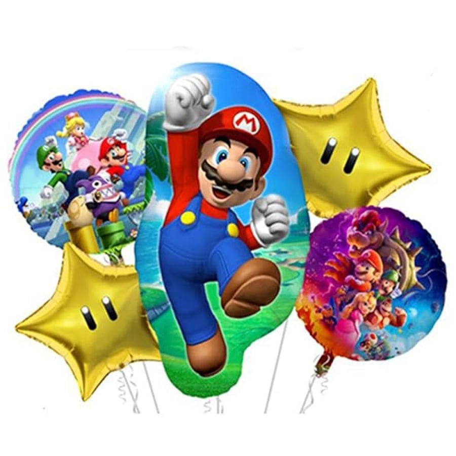 Mario balloon bouquet